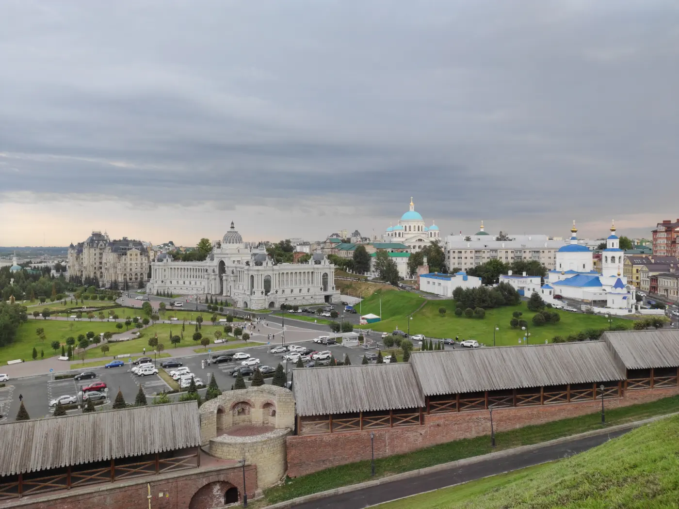 Панорама Казани с кремлём